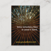 Fraktal-Blasen-Karte Visitenkarte (Rückseite)