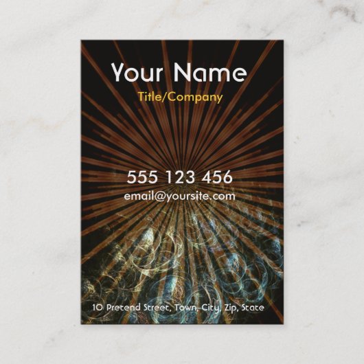 Fraktal-Blasen-Karte Visitenkarte (Vorderseite)