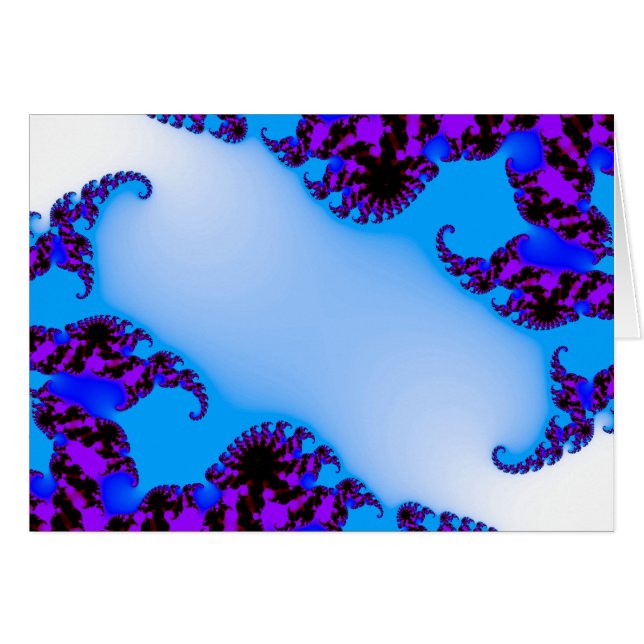 Fraktal blau (Vorderseite (Horizontal))