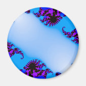 Fraktal blau magnet (Vorne)