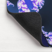 Fraktal blau mousepad (Ecke)