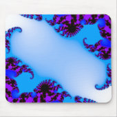Fraktal blau mousepad (Vorne)