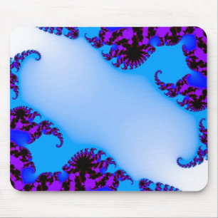 Fraktal blau mousepad
