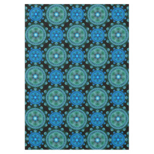 Fraktal-Blau-Muster Tischdecke