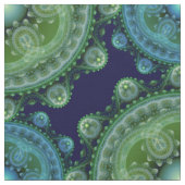 Fraktal Blau-orientalisches Muster Stoff (Muster)