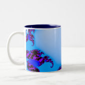 Fraktal blau zweifarbige tasse (Links)