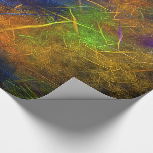 Fraktal Blitze (Sturmflame) Geschenkpapier (Ecke)