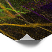 Fraktal Blitze (Sturmflame) Poster (Ecke)