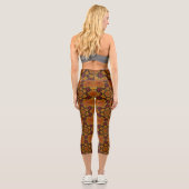 Fraktal Bloom im Herbst Leggings (Rückseite)