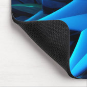 Fraktal Blue Heart Blume Mousepad (Ecke)