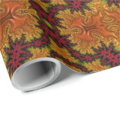 Fraktal blühen im Herbst Geschenkpapier (Rolleneckpunkt)