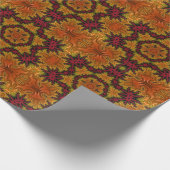 Fraktal blühen im Herbst Geschenkpapier (Ecke)