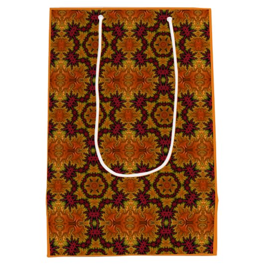 Fraktal blühen im Herbst Mittlere Geschenktüte (Rückseite)