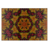 Fraktal blühen im Herbst Schneidebrett (Vorderseite)