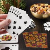 Fraktal blühen im Herbst Spielkarten (In Situ)