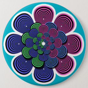 Fraktal Blume Button