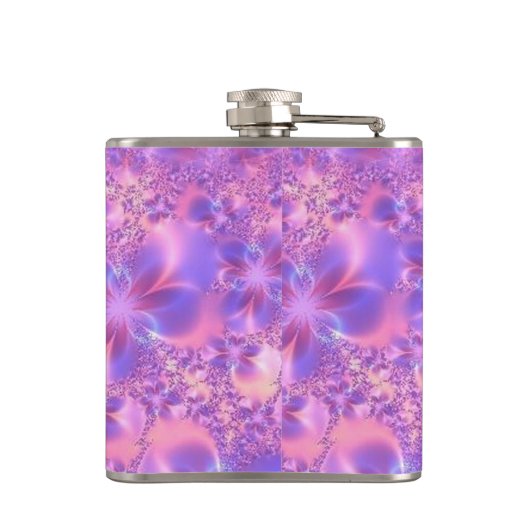 Fraktal-Blume Flachmann (Rückseite)