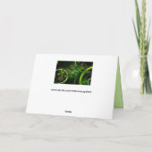 Fraktal Blume Grußkarte Karte (Rückseite)