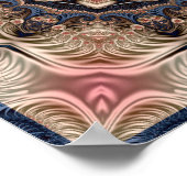 Fraktal Blume Kaleidoskop Poster (Ecke)