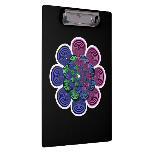 Fraktal Blume Klemmbrett (Rechts)