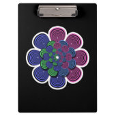 Fraktal Blume Klemmbrett (Vorderseite)
