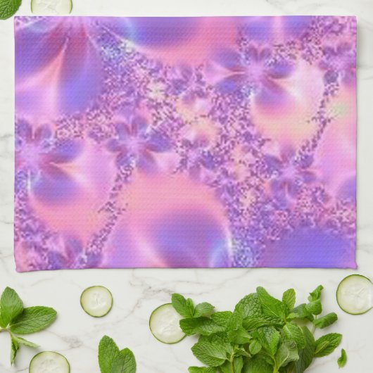 Fraktal Blume Küchentuch (Gefaltet)