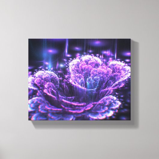 Fraktal Blume Leinwanddruck (Vorderseite)