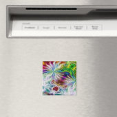 Fraktal Blume Magnet (In Situ (Geschirrspüler))