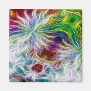 Fraktal Blume Magnet