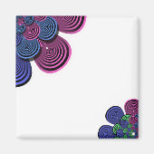 Fraktal Blume Magnet (Vorne)