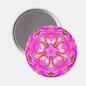 Fraktal Blume Mandala Heilige Geometrie Magnet (Vorderseite/Rückseite)