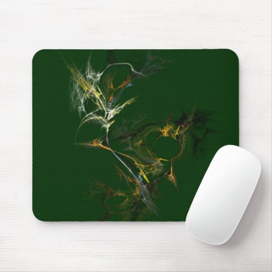 Fraktal-Blume Mousepad (Mit Mouse)