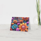 Fraktal Blume Note Card (Vorderseite)