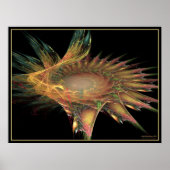 Fraktal Blume Poster (Vorne)