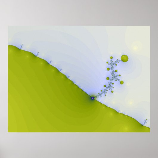 Fraktal Blume Poster (Vorne)