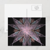 Fraktal Blume Postkarte (Vorne/Hinten)