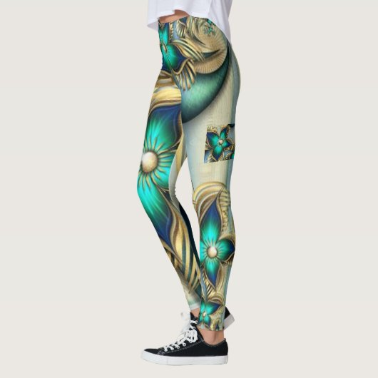 "Fraktal Blume Power" Leggings (Links)