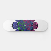 Fraktal Blume Skateboard (Horizontal)