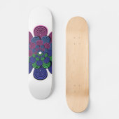 Fraktal Blume Skateboard (Vorderseite)