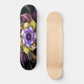 Fraktal Blume Skateboard (Vorderseite)