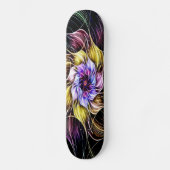 Fraktal Blume Skateboard (Vorderseite)