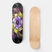 Fraktal Blume Skateboard (Vorderseite)