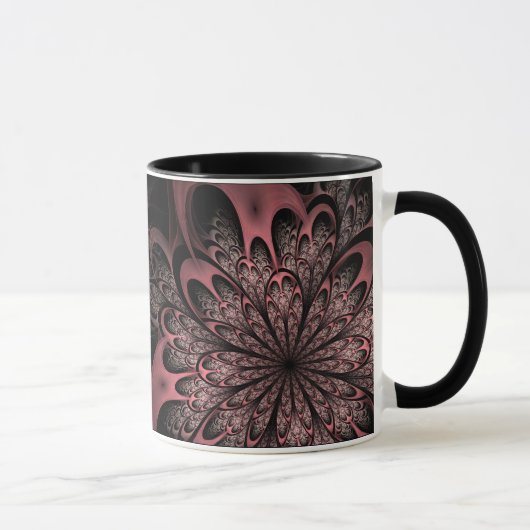 Fraktal-Blume Tasse (Rechts)