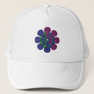 Fraktal Blume Truckerkappe