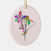Fraktal - Blume und Bud Keramikornament (Rechts)