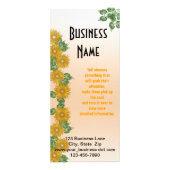 Fraktal Blume und Leaf Border Business Custom Werbekarte (Vorne)