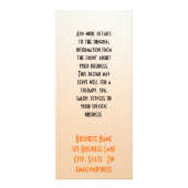 Fraktal Blume und Leaf Border Business Custom Werbekarte (Hinten)