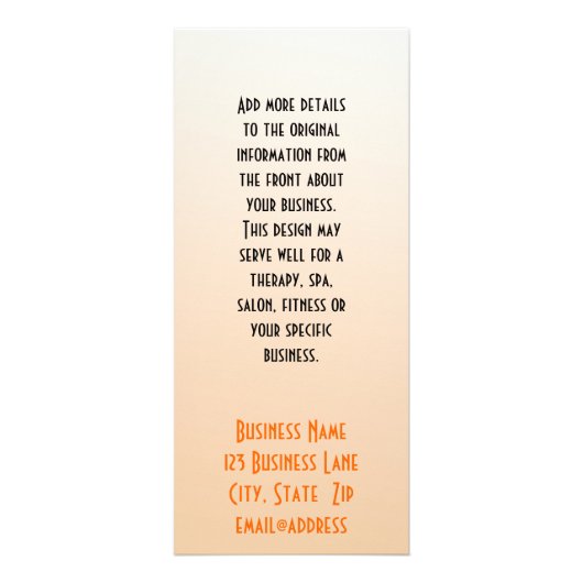 Fraktal Blume und Leaf Border Business Custom Werbekarte (Hinten)