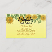 Fraktal Blume und Leaf Visitenkarte (Rückseite)