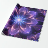 Fraktal Blume Wrapping Paper Geschenkpapier (Ungerollt)